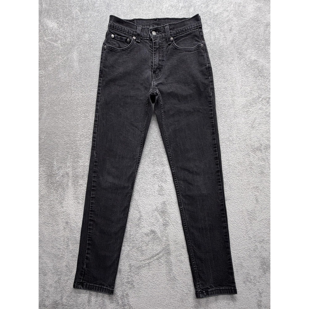 Levis 531 Jeans Mens Measured 28x30 Black Skinny Extra-Slim Stretch‎ Zip Fly
